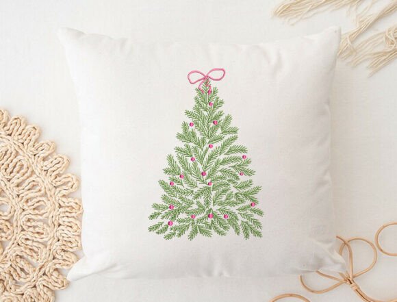 Matrizes de bordado Árvore de Natal Grátis nos formatos de arquivo JEF, PES, DST e Brother